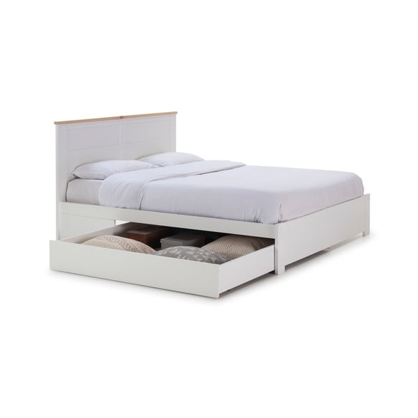 Бяло двойно легло със склад 140x190 cm Gabi - Marckeric-image-4