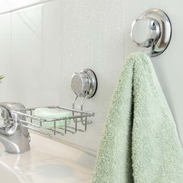 Самозадържащ се стоманен дозатор за сапун в сребристо Bestlock Bath - Compactor-image-3