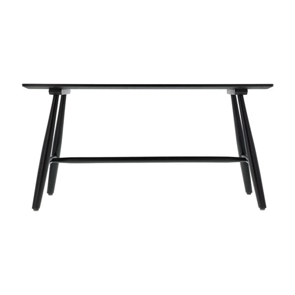 Конзолна маса от черен дъб 90x28 cm Bast - Villa Collection-image-3