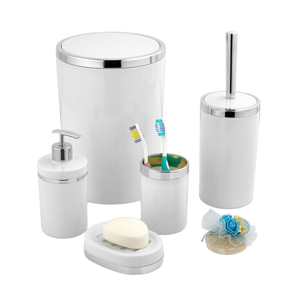 Бял комплект аксесоари за баня - Oyo Concept