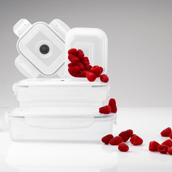 Комплект от 3 кутии за съхранение на храна и вакуумна помпа Flavia - Compactor-image-4