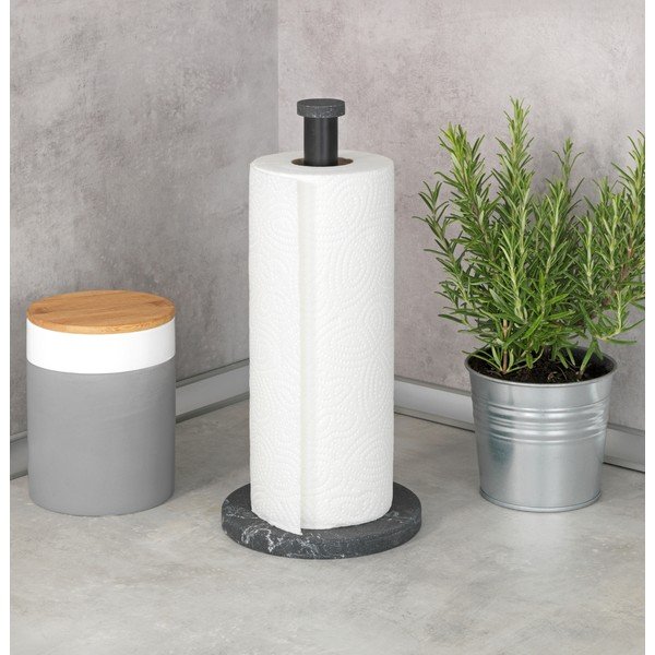 Черна стойка за кухненски кърпи - Wenko-image-1