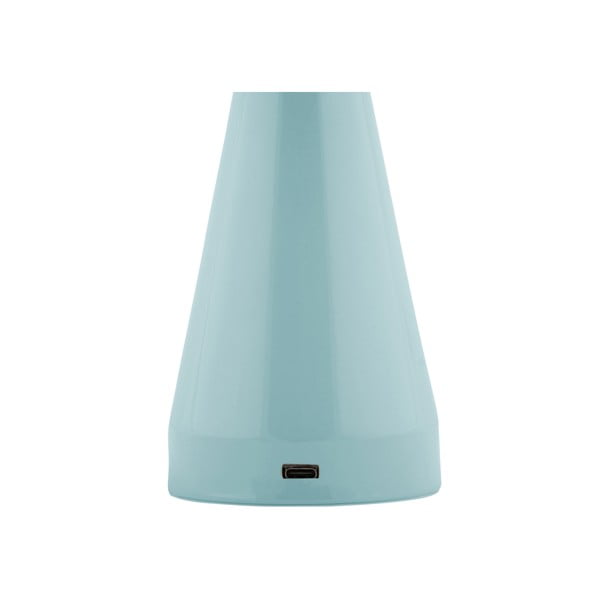 Светлосиня LED затъмняваща се настолна лампа с метален абажур (височина 20,5 cm) Rachel – Leitmotiv-image-2