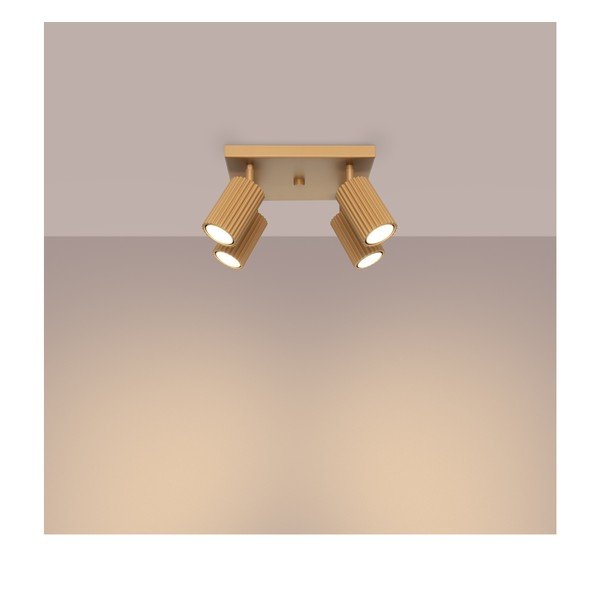 Прожектор в златист цвят 25x25 cm Gleam – Sollux-image-2