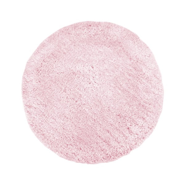 Růžový ručně vyráběný koberec Obsession My Touch Me Powder, ⌀  60 cm