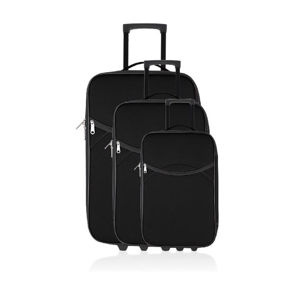 Set 3 cestovních kufrů Classic Black