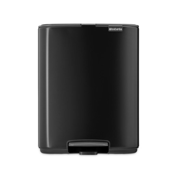Матово черно стоманено кошче за боклук с педал 12 l Bo – Brabantia-image-4