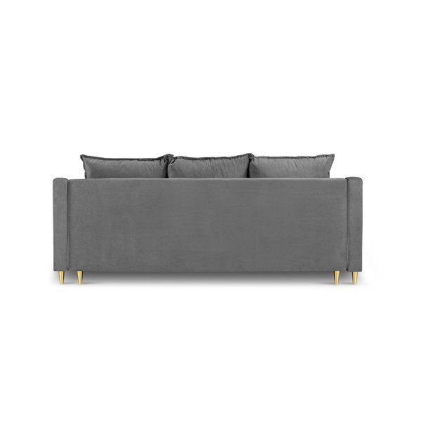 Светлосив разтегателен диван с място за съхранение Pansy, 215 cm - Mazzini Sofas-image-4