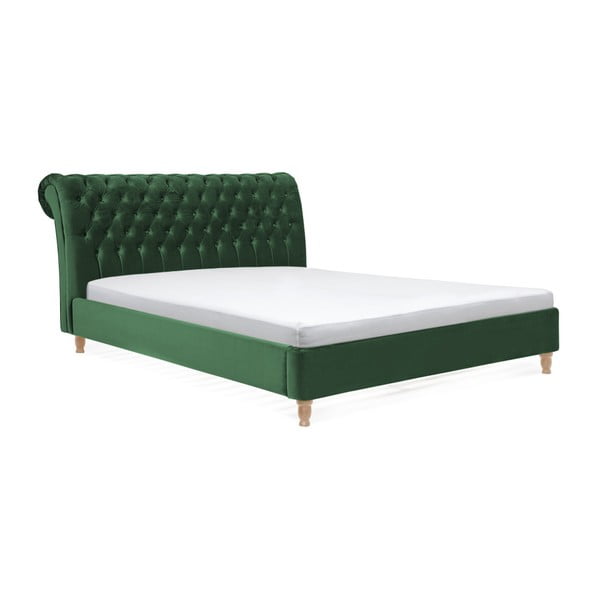 Легло от зелена букова дървесина Allon, 180 x 200 cm - Vivonita