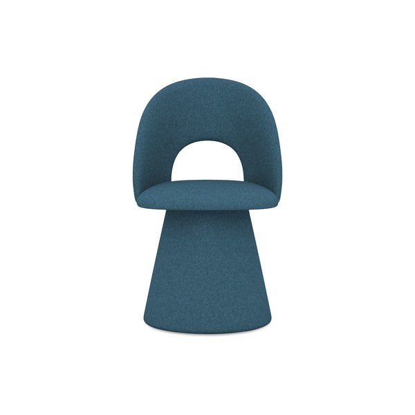 Син тапициран трапезен стол Kalo – Makamii-image-1