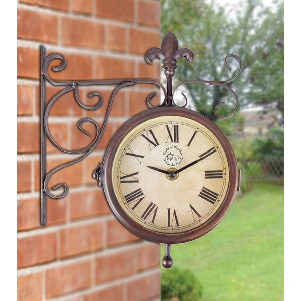 Стенен часовник с термометър Ego Dekor Rustic - Esschert Design-image-1