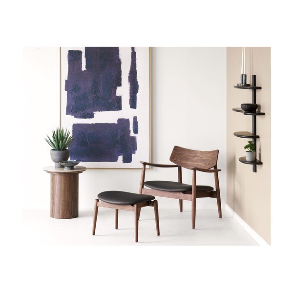 Кръгла странична масичка с керамичен плот ø 45 cm Delphi – House Nordic-image-1