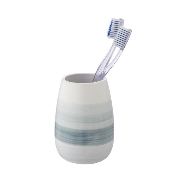 Бяла керамична чаша за четки за зъби Burgio - Wenko-image-2
