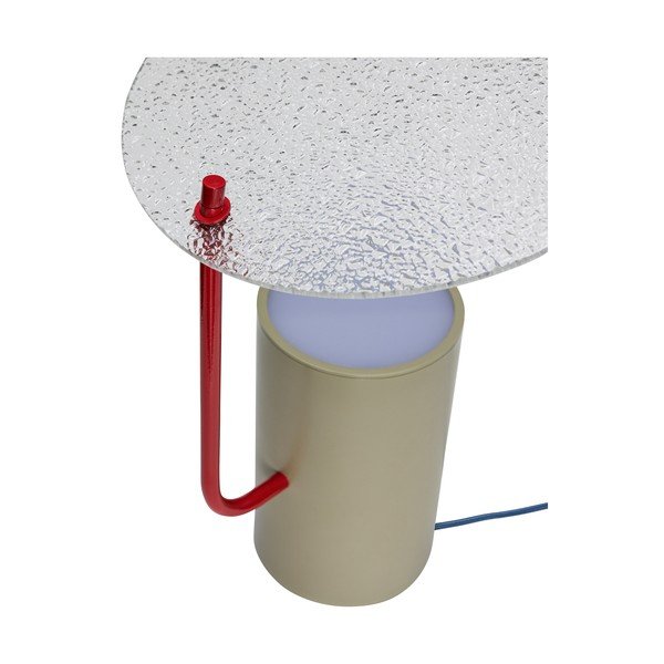 Каки настолна лампа със стъклен абажур (височина 35 cm) Disc – Hübsch-image-2