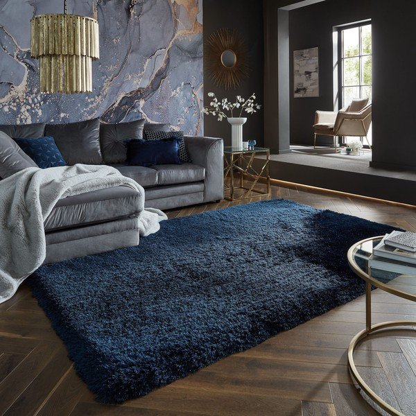 Тъмносин килим 200x290 cm - Flair Rugs-image-1