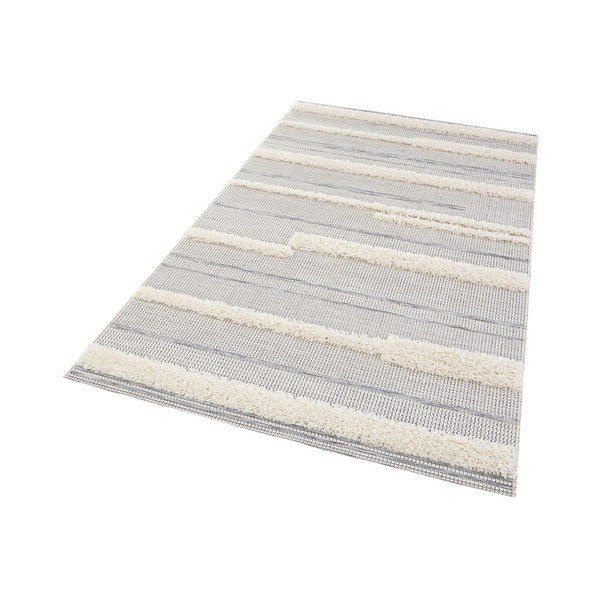 Сив килим Handira Stripes, 77 x 150 cm - Mint Rugs-image-2