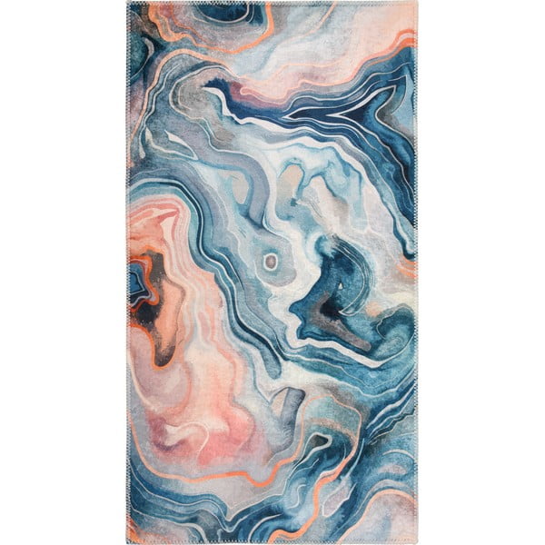 Синьо-розова пътека подходяща за пране 80x200 cm Colors of Joy – Vitaus