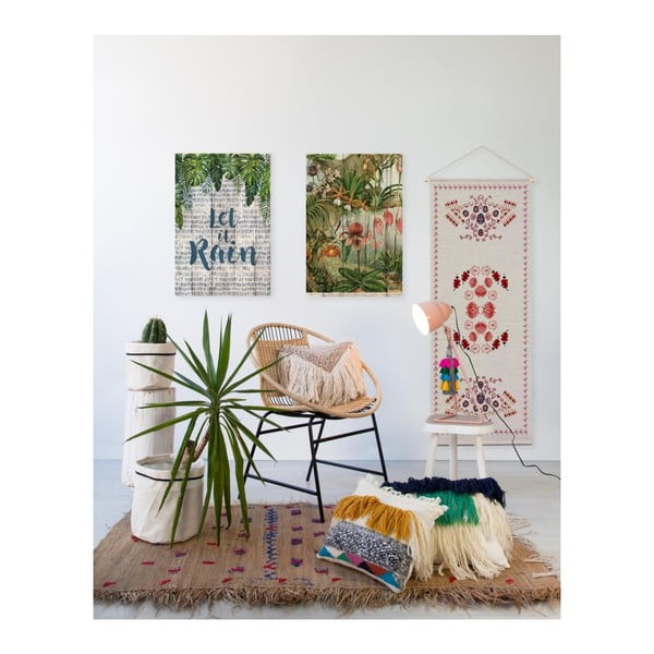 Декорация за стена от борова дървесина , 60 x 40 cm Jungle Flowers - Madre Selva-image-1