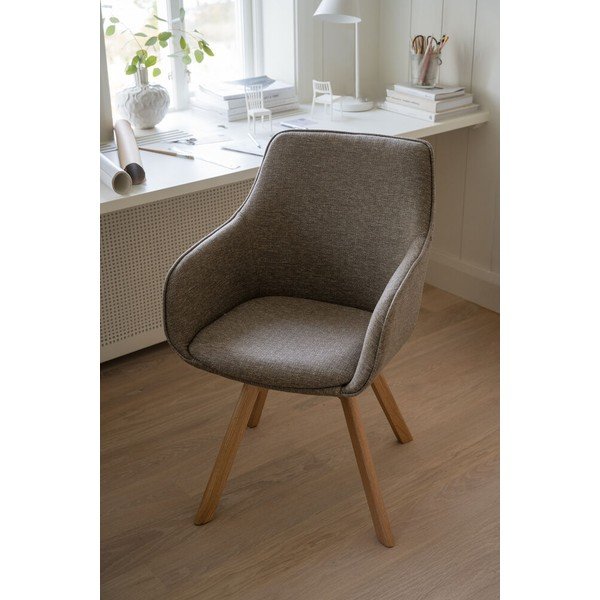 Бежови тапицирани трапезни столове в комплект 2 бр. Alison – Rowico-image-2