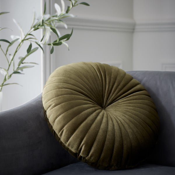 Кадифена декоративна възглавница ø 40 cm Round Soft Touch – Catherine Lansfield-image-1