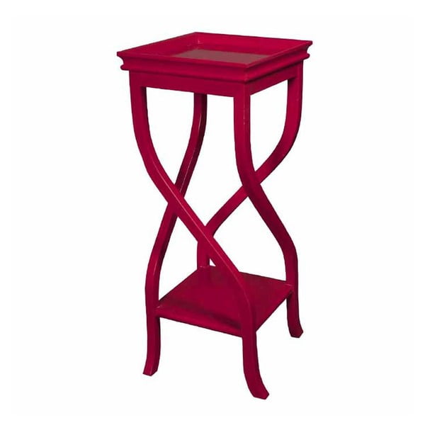 Odkládací stolek Kayla Red, 32x32x83 cm