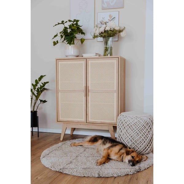 Шкафче от декор от дъб  в естествен цвятв естествен цвят 87x110 cm Bridget – Støraa-image-4