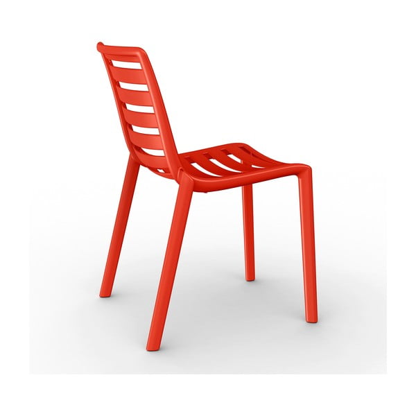 Sada 2 červených zahradních židlí Resol Slatkat