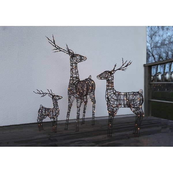 Кафява стояща коледна светлинна украса на батерии Vixen – Star Trading-image-2