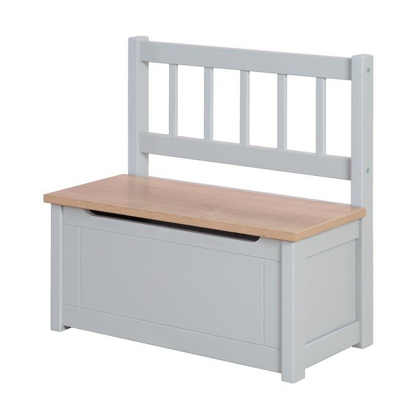 Кафяво-сива детска пейка Woody – Roba