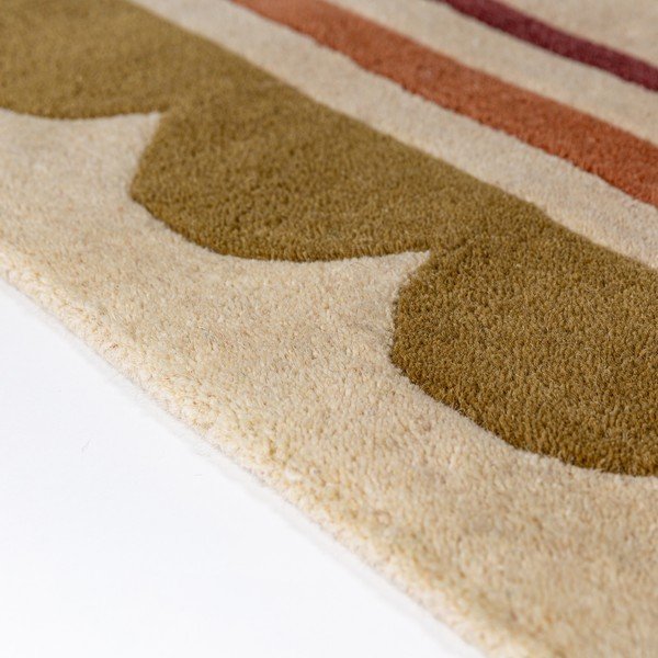 Ръчно изработена вълнена пътека в естествен цвят 80x230 cm Lois – Flair Rugs-image-3