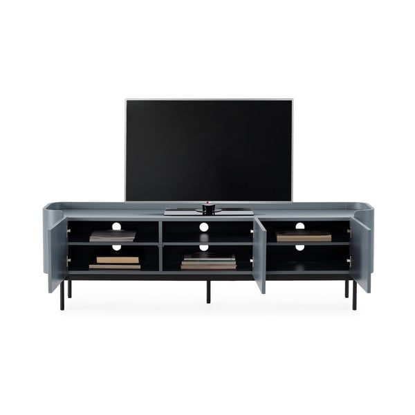 Сиво-синя маса за телевизор 180x55x40 cm Willa – MOME-image-2