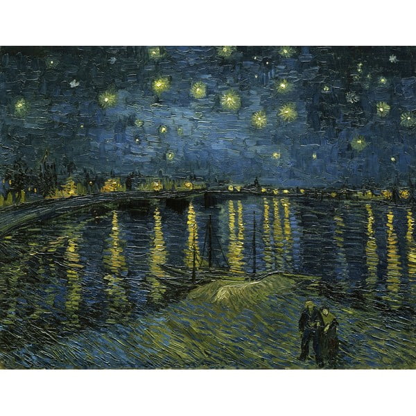 Живопис - репродукция 90x70 cm The Starry Night, Vincent van Gogh - Fedkolor