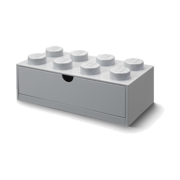 Сива кутия за бюро с чекмедже Brick - LEGO®