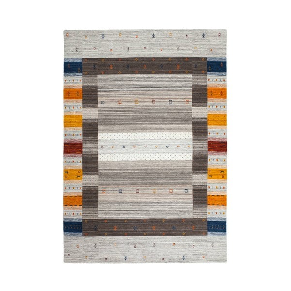 Ručně tkaný vlněný koberec Makalu Natur, 200x290 cm