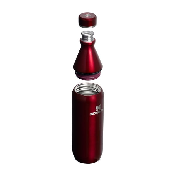 Бордо термо бутилка от неръждаема стомана 600 ml All Day Slim Bottle Garnet Shine – Stanley-image-1