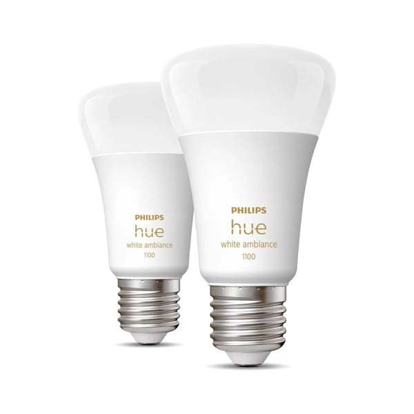 LED комплект крушки 2 бр. E27, 11 W White ambiance – Philips Hue