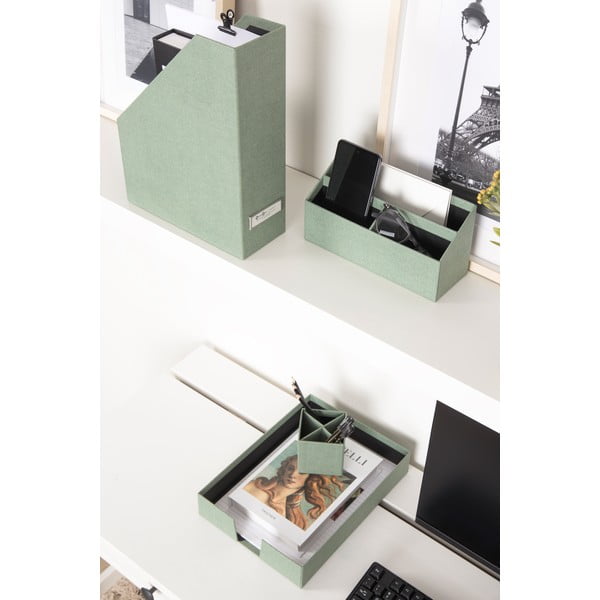 Картонени органайзери в комплект от 4 бр. Hugo Canvas Paper Laminate – Bigso-image-2