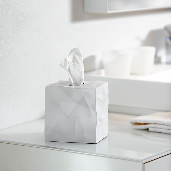 Кутия за носни кърпички Wipy Cube White - Essey-image-1