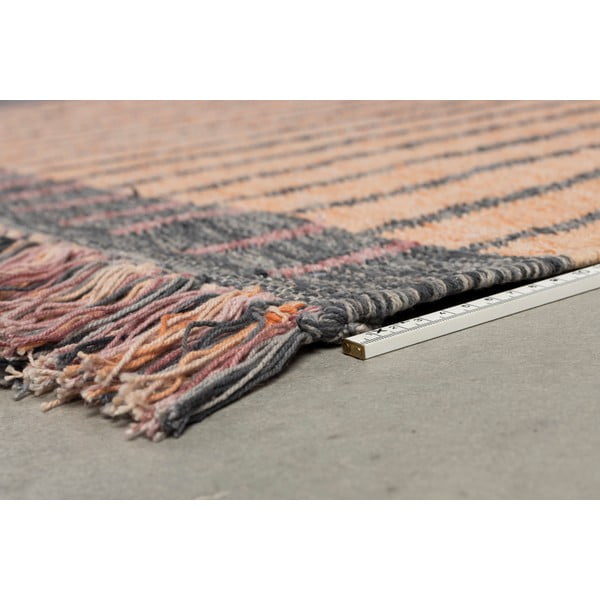 Розов/прасковен  памучен килим 160x230 cm Hampton – Dutchbone-image-3