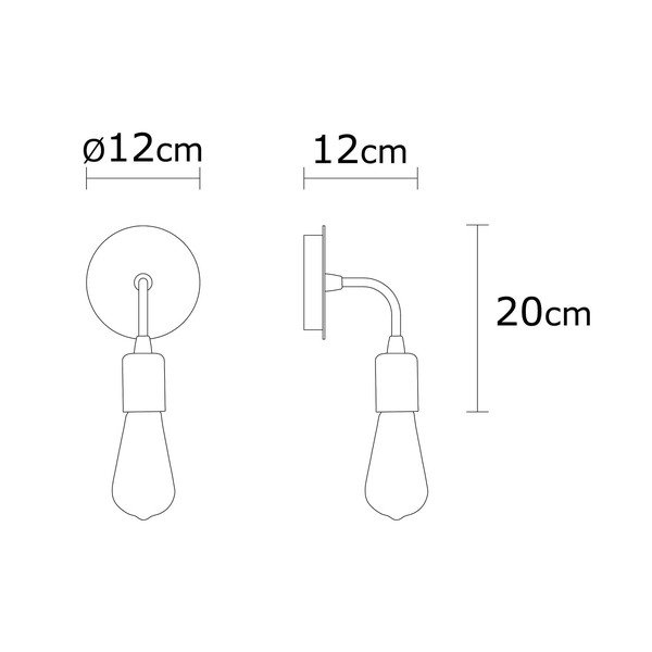 Черна стенна лампа Harput – Opviq lights-image-3