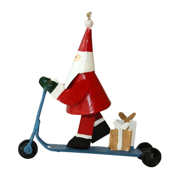 Vánoční závěsná ozdoba G-Bork Santa on Scooter