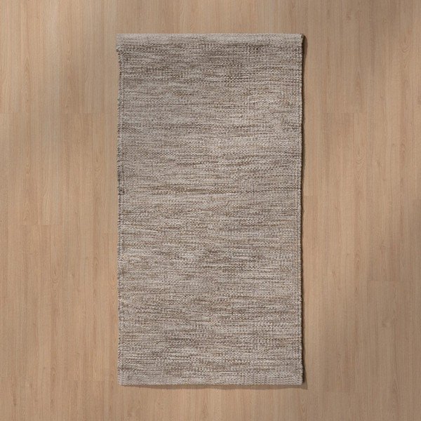 Кафяв двустранен килим със смес от вълна 80x150 cm – Ixia-image-1