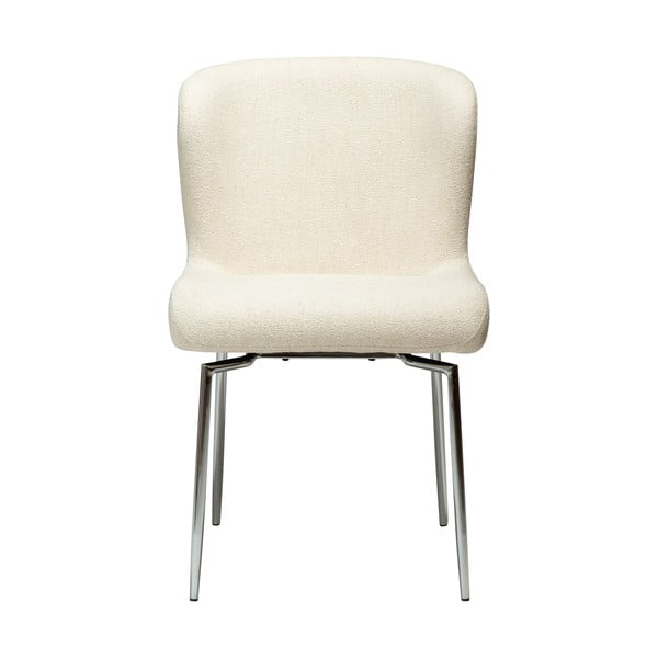 Кремав тапициран трапезен стол Glam – DAN-FORM Denmark-image-4