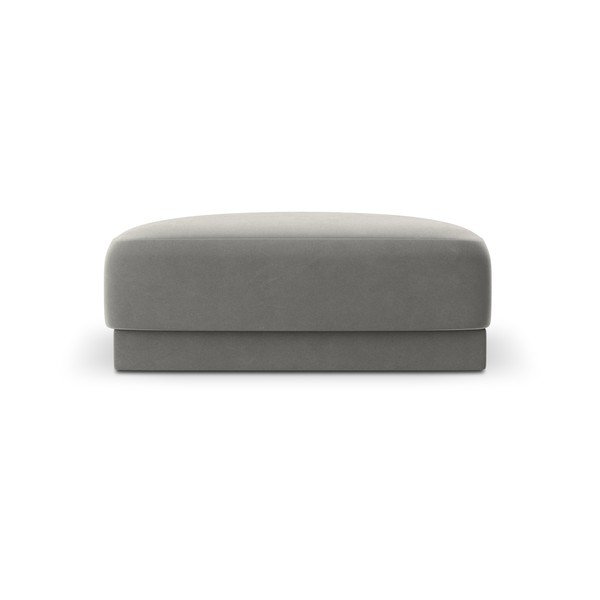 Табуретка от сиво кадифе Miley - Micadoni Home-image-3