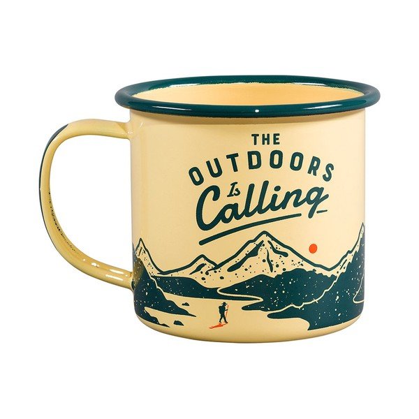 Бежова емайлирана чаша 0,325 л Outdoors is Calling - Gentlemen's Hardware-image-1