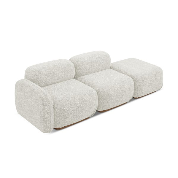 Кремав модулна лежанка (ляв ъгъл) Ailani – Makamii-image-4