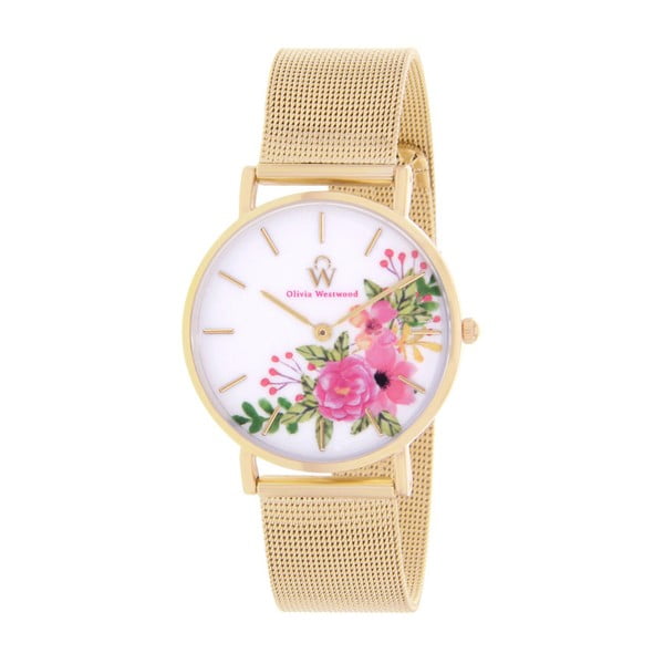 Dámské hodinky s řemínkem ve zlaté barvě Olivia Westwood Manna