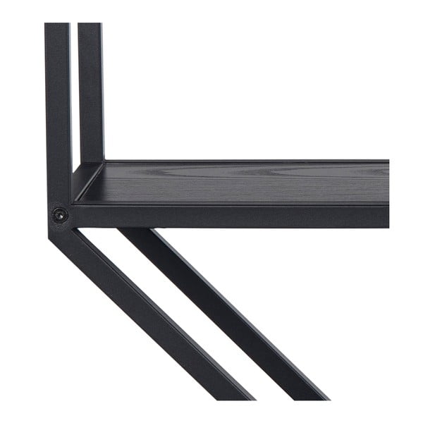 Черен двуетажен метален рафт Seaford - Actona-image-3