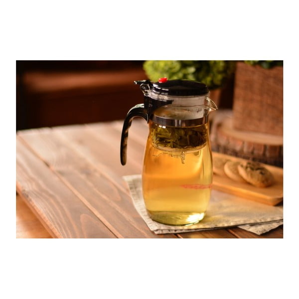 Стъклен чайник с цедка , 900 млмл Vogue - Bambum-image-2