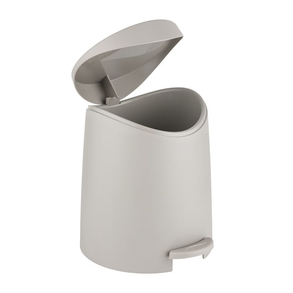 Кафяво-сиво пластмасово кошче за боклук с педал 3 l Portes – Allstar-image-1